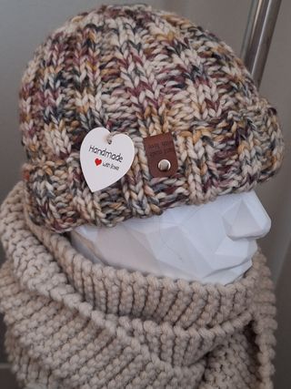 Berretto uomo 100% lana fatto a mano