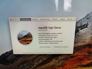 Imac 21’5 mediados 2011 con disco SSD.