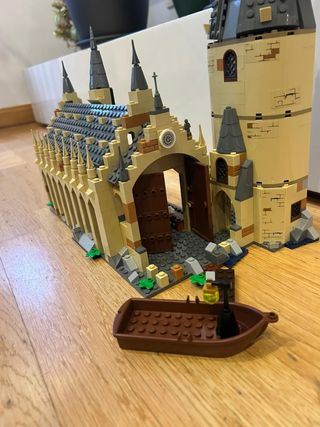 Castillo lego Harri Potter. Hogwarts great hall