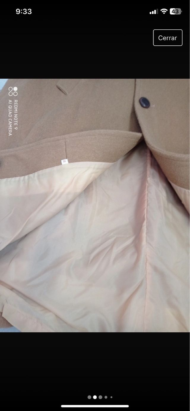 Abrigo talla 14 años 