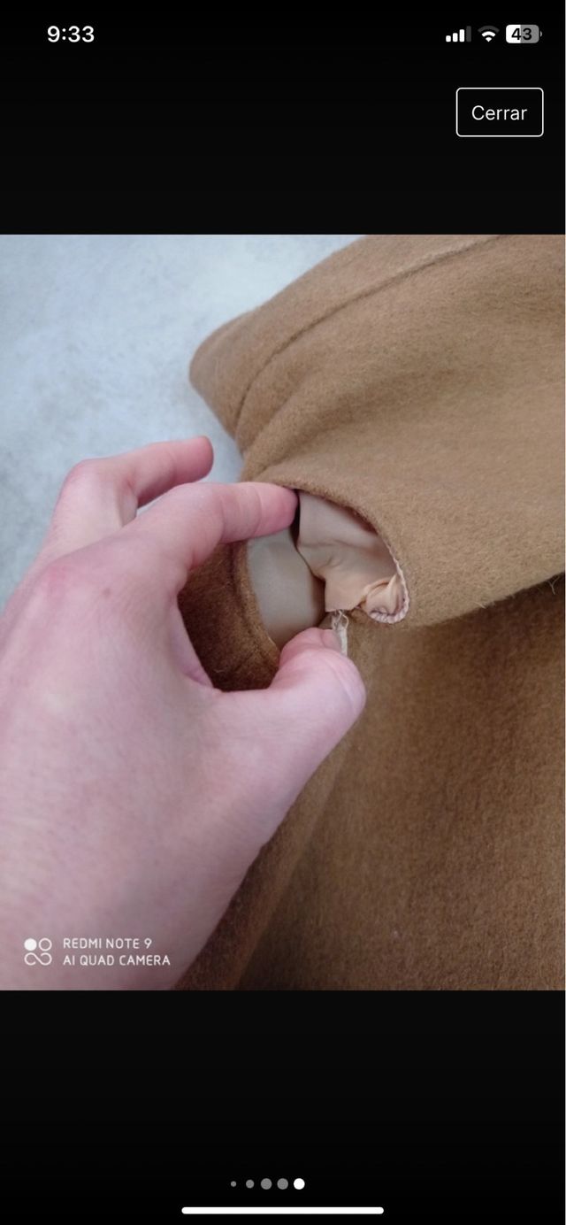 Abrigo talla 14 años 