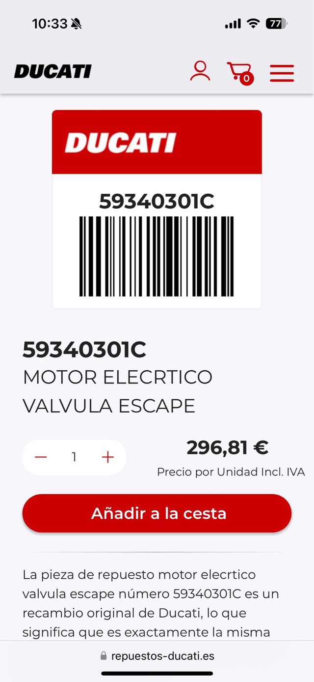 59340301C valvula escape