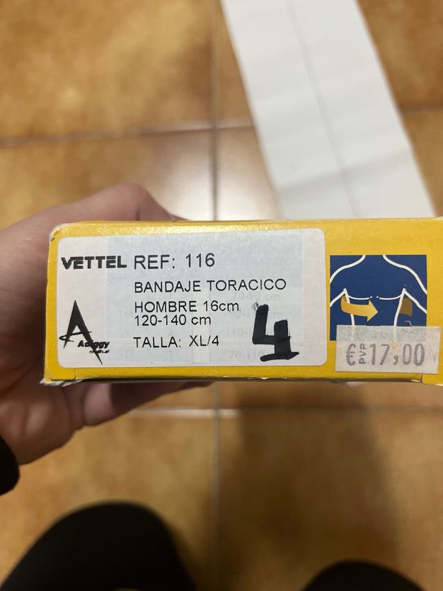 Faja toracica XL NUEVA
