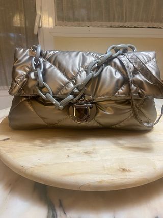 BOLSOS PLATEADOS LOTE DE 2