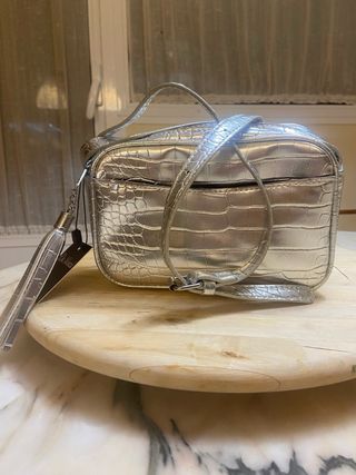 BOLSOS PLATEADOS LOTE DE 2