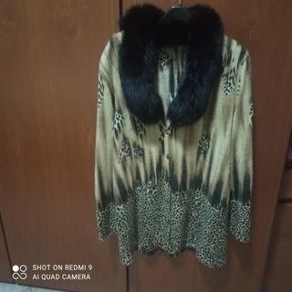 Cardigan animalier coordinato