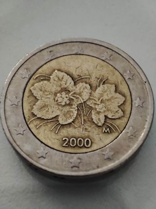 Moneda 2 euro Finlandia 2000 con error