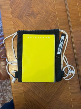 Mochila de lona con cordón