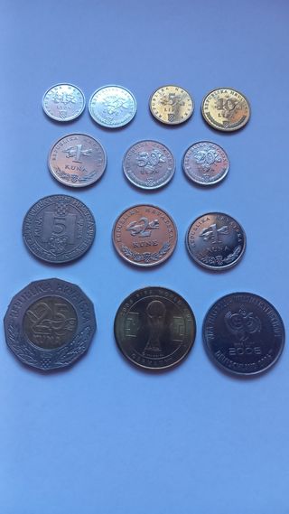 Croazia KUNE serie completa