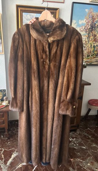 OPORTUNIDAD Abrigo Lomos piel Mujer 