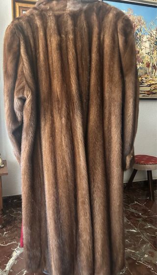 OPORTUNIDAD Abrigo Lomos piel Mujer 