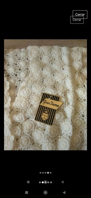 Conjunto de rebeca y bufanda de lana