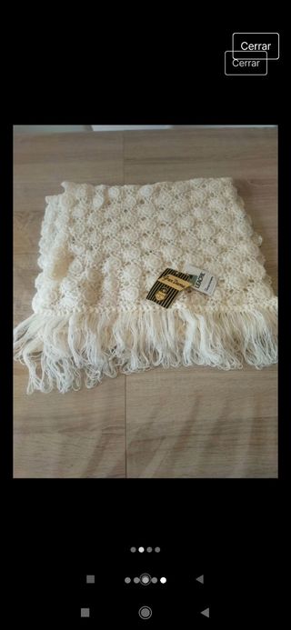 Conjunto de rebeca y bufanda de lana