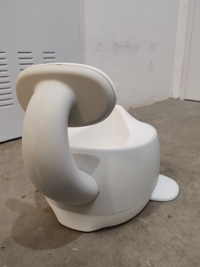 Orinal entrenamiento ballena, respaldo. 