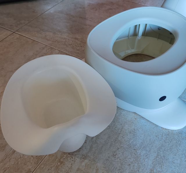 Orinal entrenamiento ballena, respaldo. 