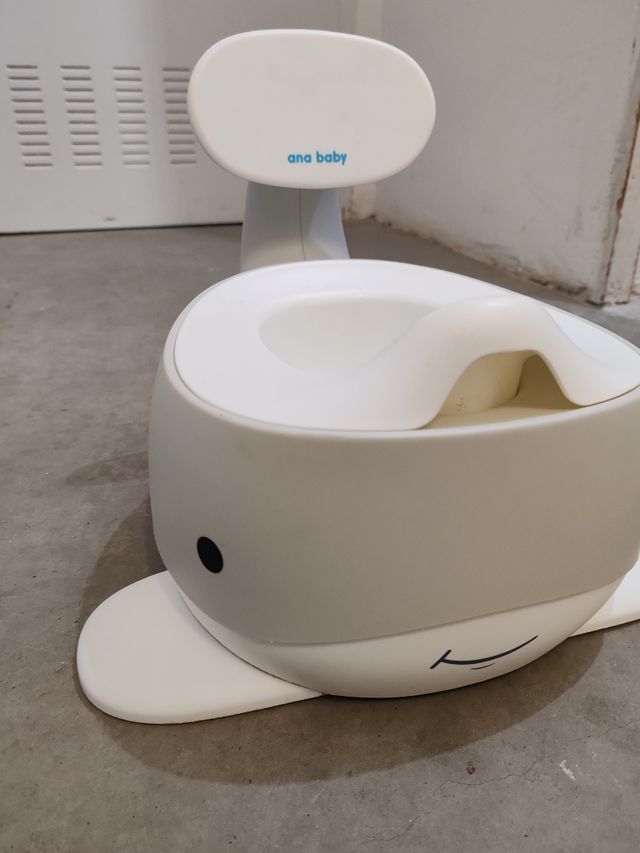 Orinal entrenamiento ballena, respaldo. 