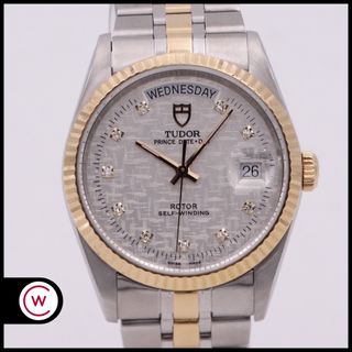 TUDOR Date-Day Acero & Oro Diamantes 76213