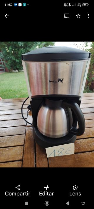 Cafetera acero + 1 caja de 40 filtros