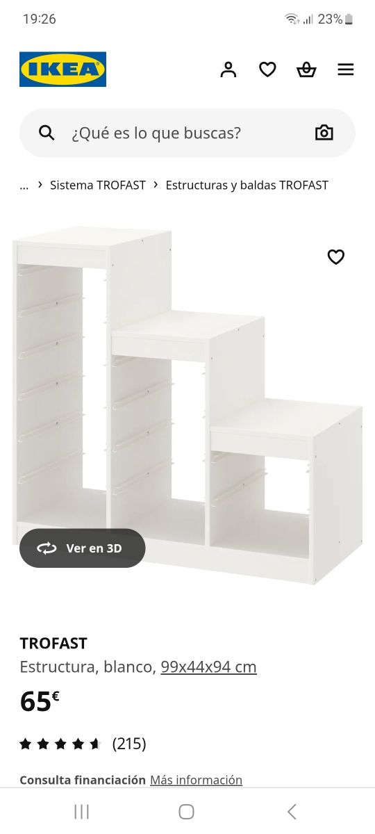 Estantería cuarto niños. Trofast Escalera