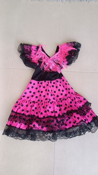 Vestido disfraz flamenca y complementos