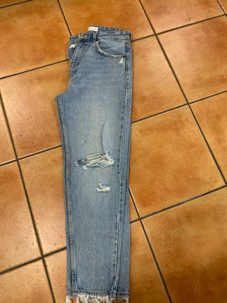 PANTALON VAQUERO,T:38,ZARA,BUEN ESTADO