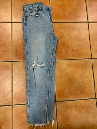 PANTALON VAQUERO,T:38,ZARA,BUEN ESTADO