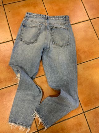 PANTALON VAQUERO,T:38,ZARA,BUEN ESTADO
