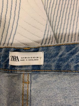 PANTALON VAQUERO,T:38,ZARA,BUEN ESTADO