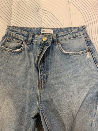 PANTALON VAQUERO,T:38,ZARA,BUEN ESTADO