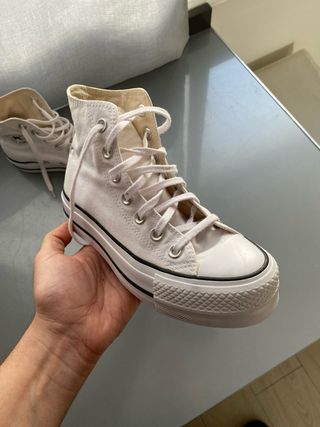 Converse blancas botines