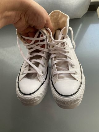 Converse blancas botines