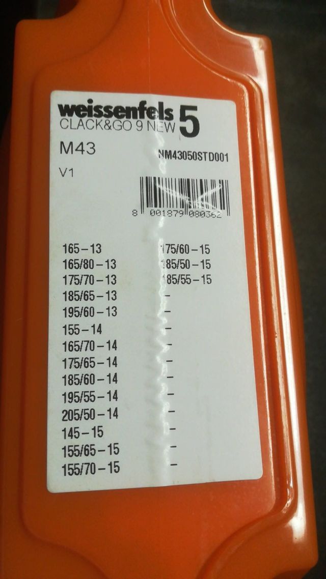 Vendo Catene da neve WISSENFELS nuove