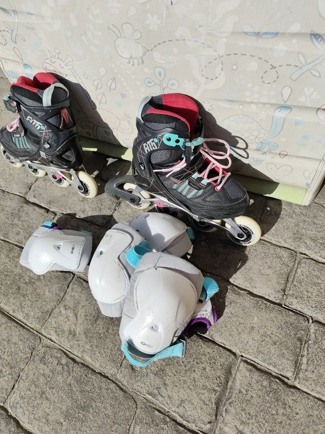 Patines linea ,bolsa y protecciónes