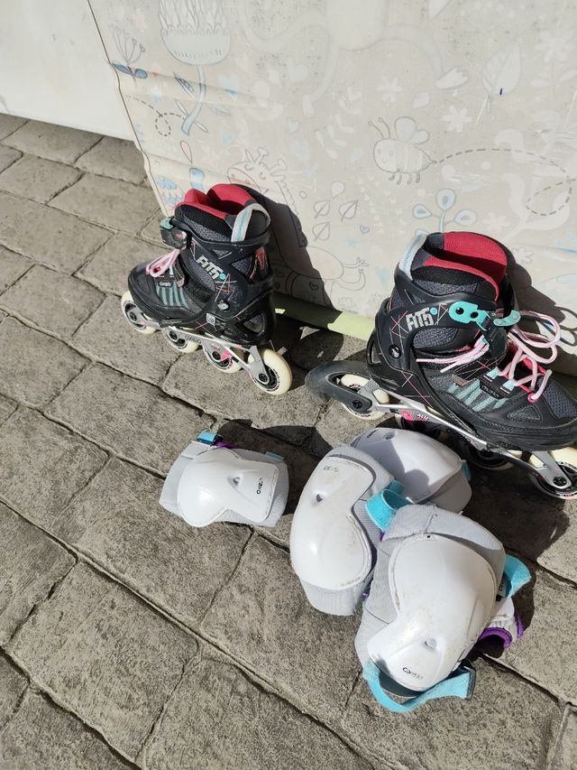 Patines linea ,bolsa y protecciónes