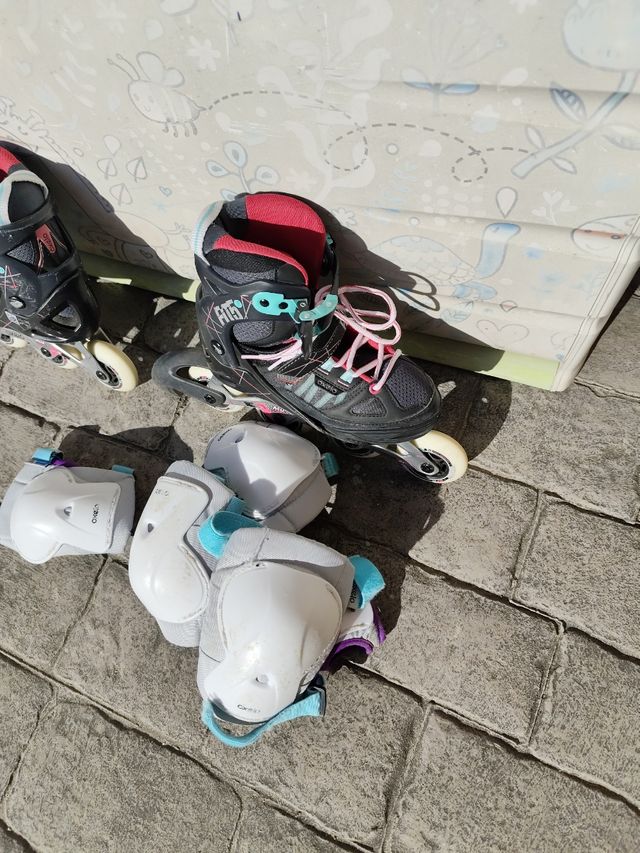 Patines linea ,bolsa y protecciónes