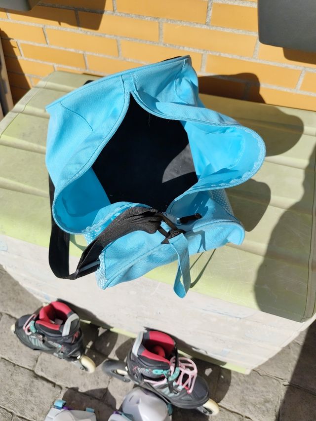 Patines linea ,bolsa y protecciónes