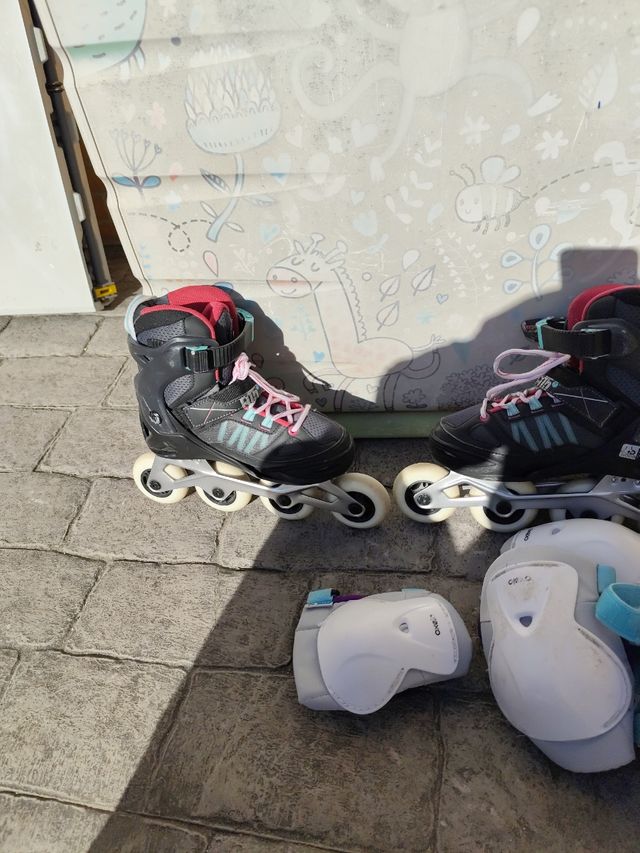 Patines linea ,bolsa y protecciónes