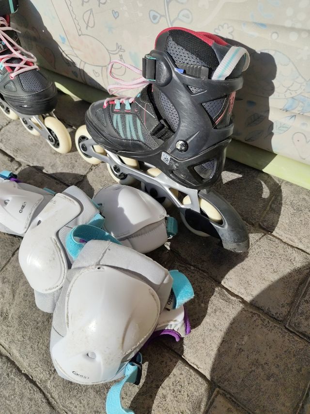 Patines linea ,bolsa y protecciónes