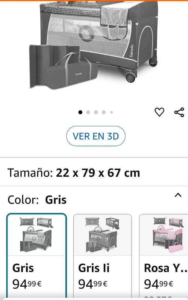 Cuna de viaje más colchon