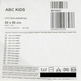 Bambine Bambini tappeto 80x80 cm