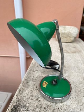 Lampada tavolo verde vintage