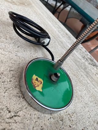 Lampada tavolo verde vintage