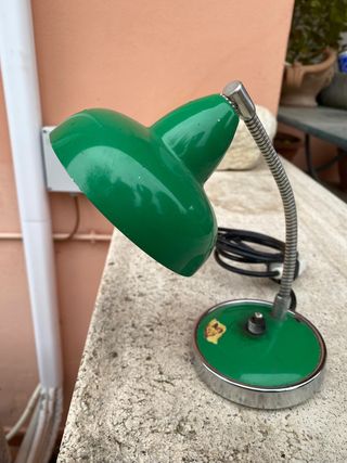 Lampada tavolo verde vintage