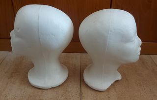 Pareja cabezas de corcho