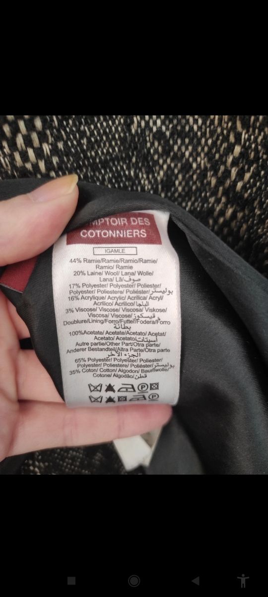 Abrigo lana Comptoitlr des Cotonniers