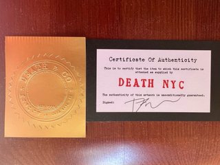 Litografía original DEATH NYC  Edición limitada