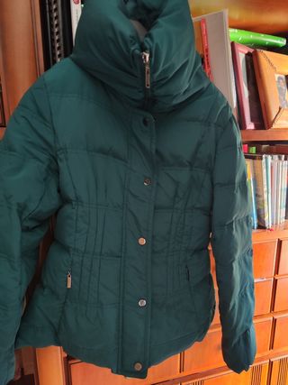 Anorak verde de plumón 