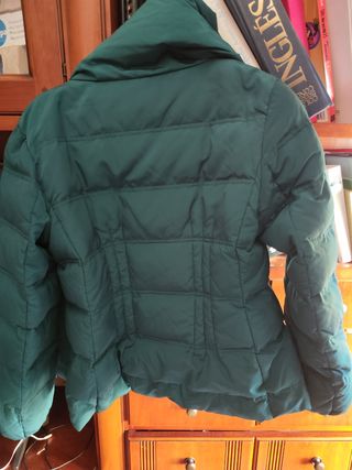 Anorak verde de plumón 