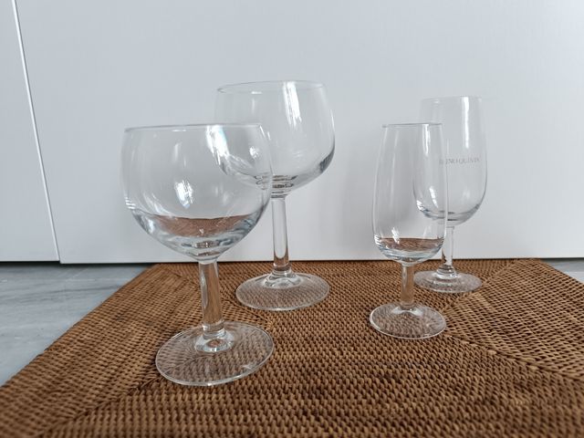 24Copas y catavinos de cristal vintage