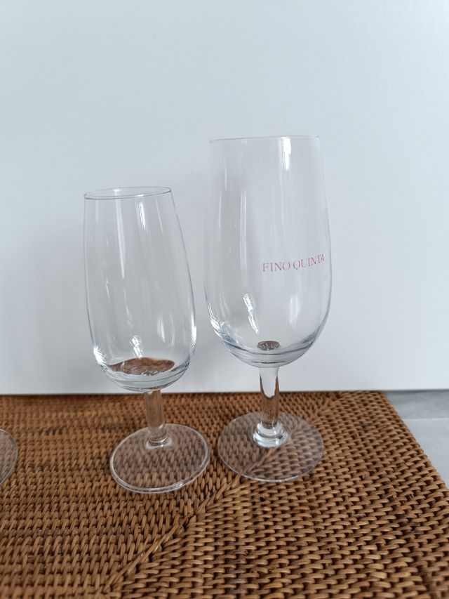 24Copas y catavinos de cristal vintage